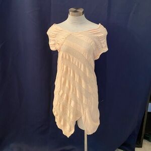 Pink/ Rose thin see through dress